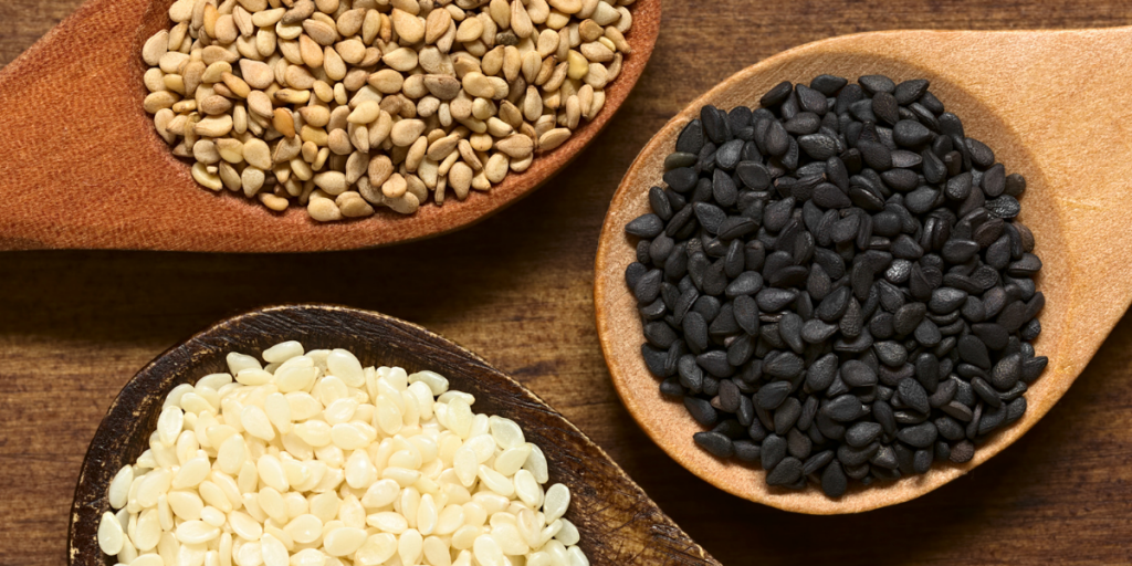 sesame seeds for Microplastics size comparison