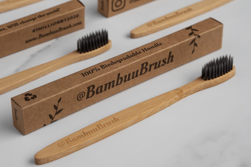 Bamboo toothbrushes & boxes - eco gift