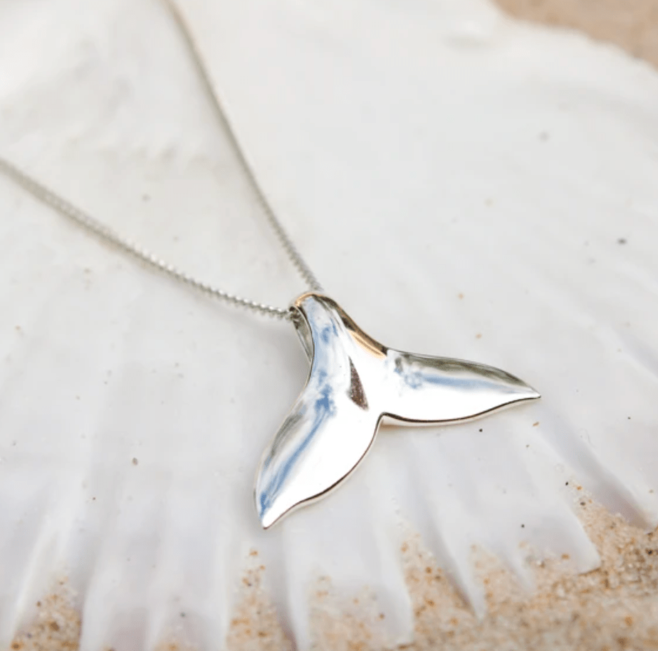 Whale tail necklace - eco gift