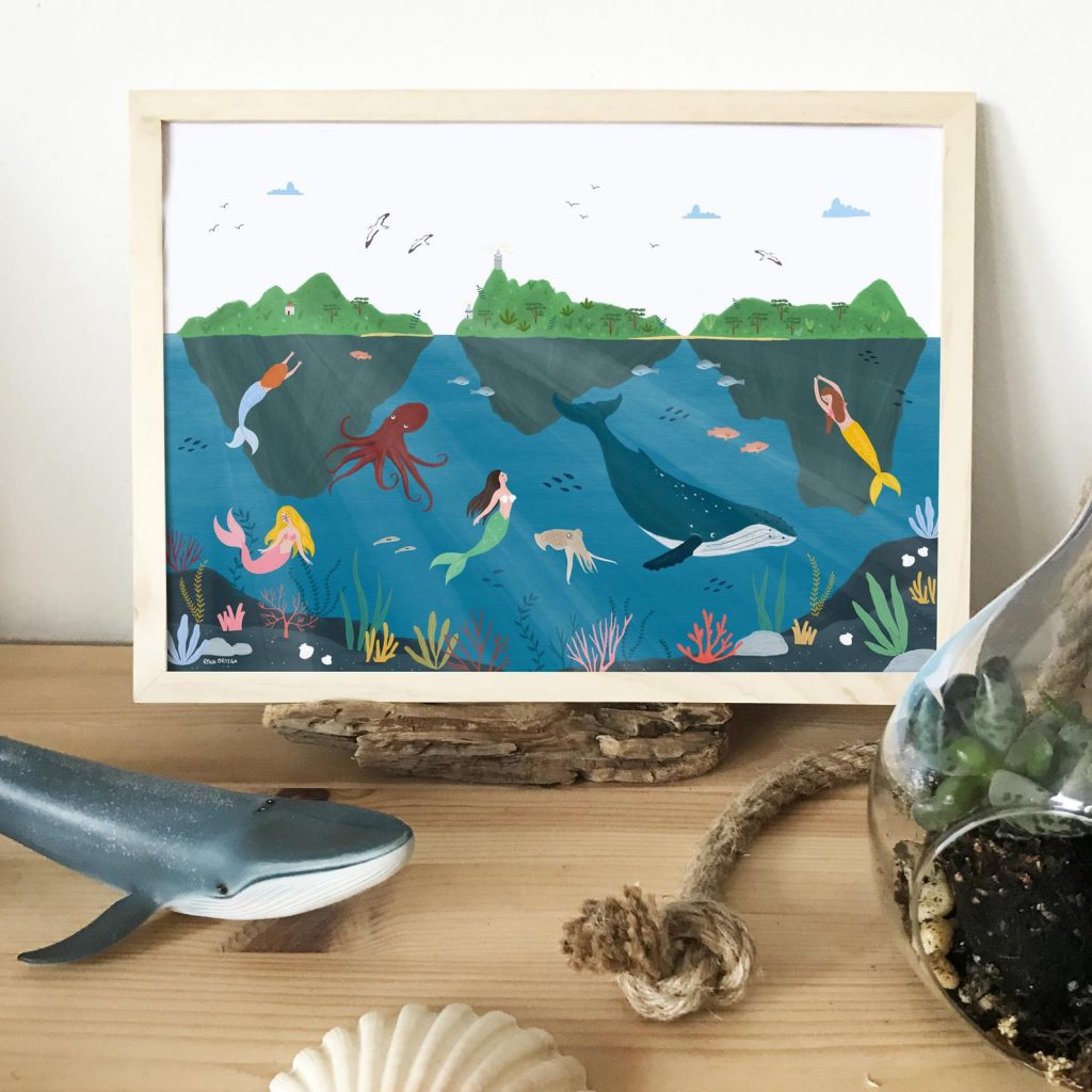 Rena Ortega ocean art - pretty ocean gifts